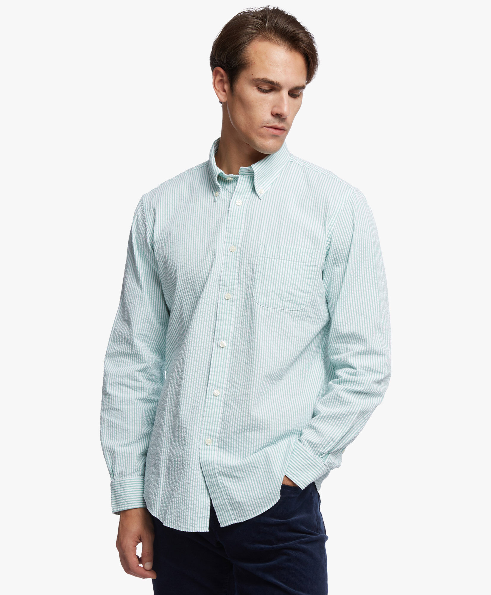 Men's Shirts: Short & Long Sleeve Button-Downs | Brooks Brothers®