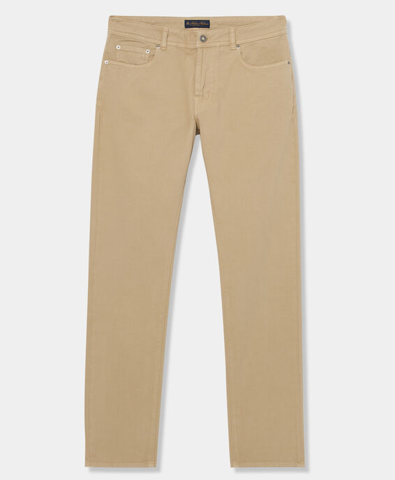 Brooks Brothers Regular Fit Five-Pocket Pants Beige CPFPK022COBSP002BEIGP001