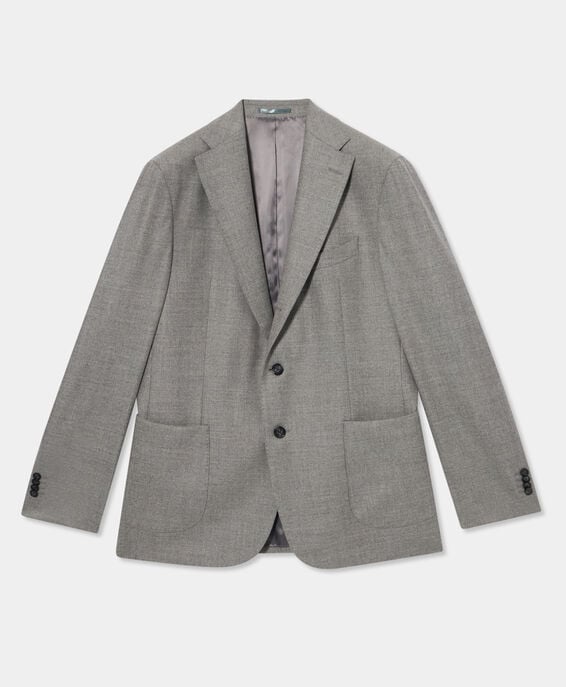 Brooks Brothers Virgin Wool Blend Blazer Light Grey JKREG037WVBSP002LTGRP001