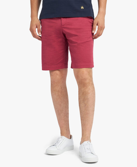 Brooks Brothers Red Cotton Chino Shorts Red CPBER007COBSP002REDPL001