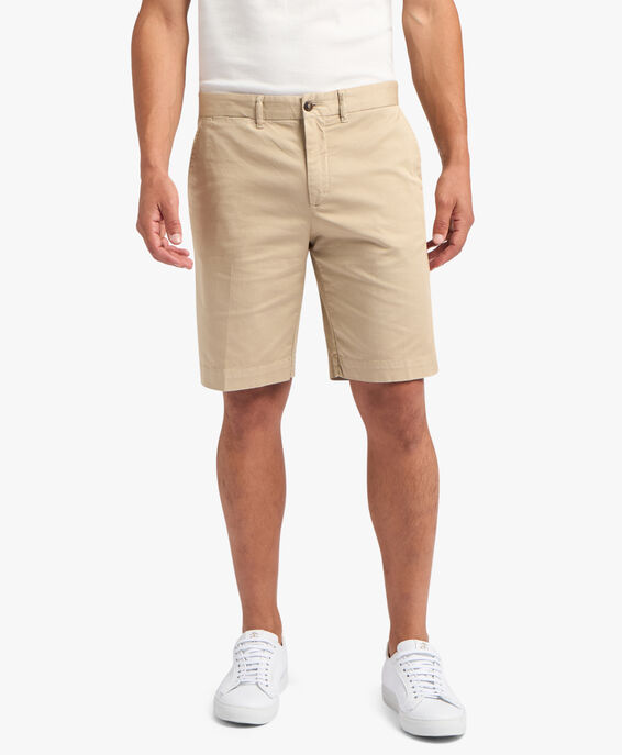 Brooks Brothers Beigefarbene Chino-Shorts aus Baumwolle Beige CPBER007COBSP002BEIGP001