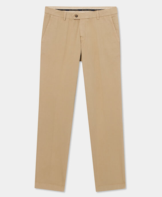 Brooks Brothers Slim Fit Cotton Chinos Beige CPCHI040COBSP002BEIGP001