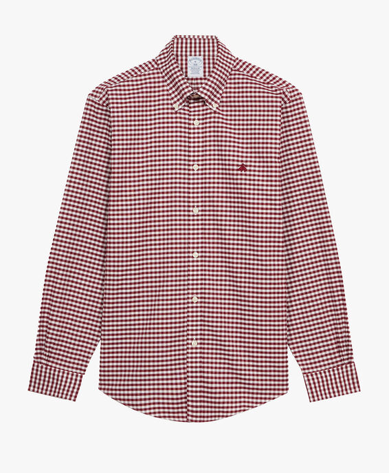 Brooks Brothers Red Checkered Cotton Shirt Red 1000096204US100201382