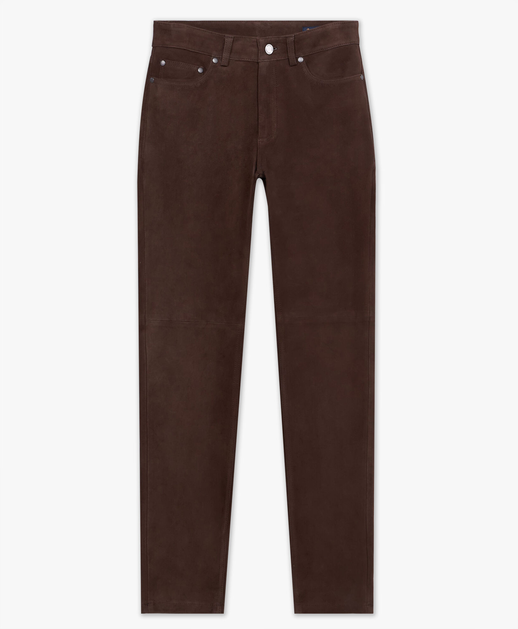 Joseph Lex stretch-suede flared pants | Brown leather pants, Flare pants, Dark  brown pants