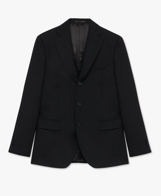 Black Virgin Wool Suit in Black for Men | Brooks Brothers® UK