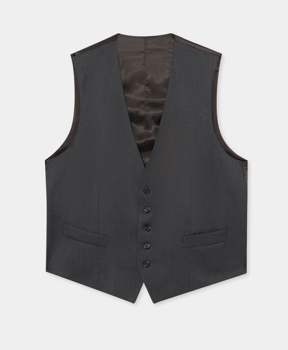 Brooks Brothers Virgin Wool Vest Grey VTREG001WVPWV003MDGRP001