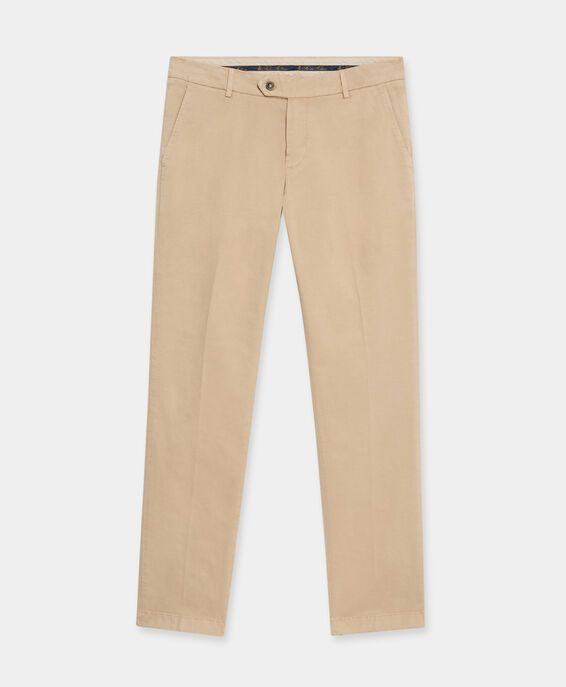 Brooks Brothers Slim Fit Cotton Chinos Beige CPCHI014COBSP002BEIGP001