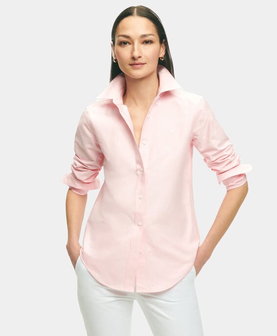 Brooks Brothers Camicia classic fit in Oxford con collo button-down Rosa 1000102787US100217140