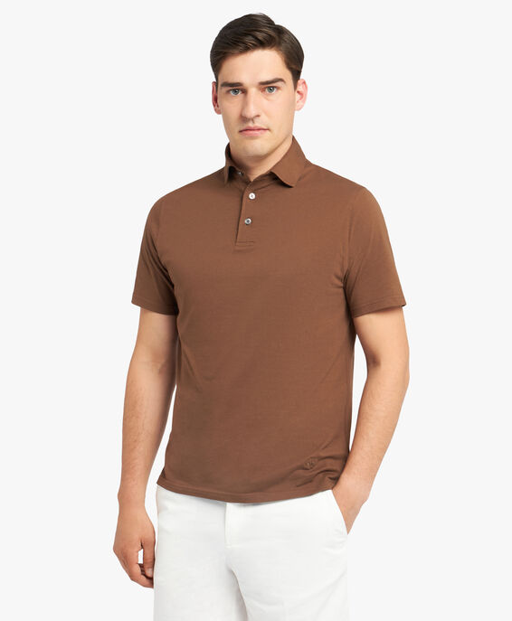 Brooks Brothers Brown Cotton Polo Shirt Brown JEPOL001COPCO001BRWNP001